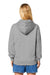 Stanley Stella SXU003 Mens Cruiser 2.0 Hooded Sweatshirt Hoodie w/ Pouch Pocket Heather Grey Model Back