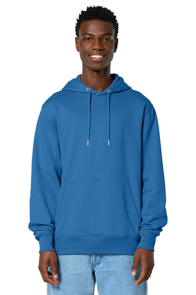 Stanley Stella SXU003 Mens Cruiser 2.0 Hooded Sweatshirt Hoodie w/ Pouch Pocket Mindful Blue Model Front