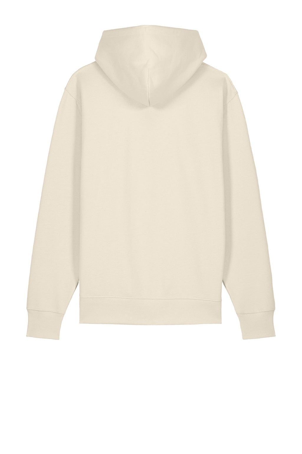 Stanley Stella SXU003 Mens Cruiser 2.0 Hooded Sweatshirt Hoodie w/ Pouch Pocket Natural Raw Flat Back