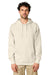 Stanley Stella SXU003 Mens Cruiser 2.0 Hooded Sweatshirt Hoodie w/ Pouch Pocket Natural Raw Model Front