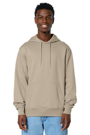 Stanley Stella SXU003 Mens Cruiser 2.0 Hooded Sweatshirt Hoodie w/ Pouch Pocket Stone Brown Model Front