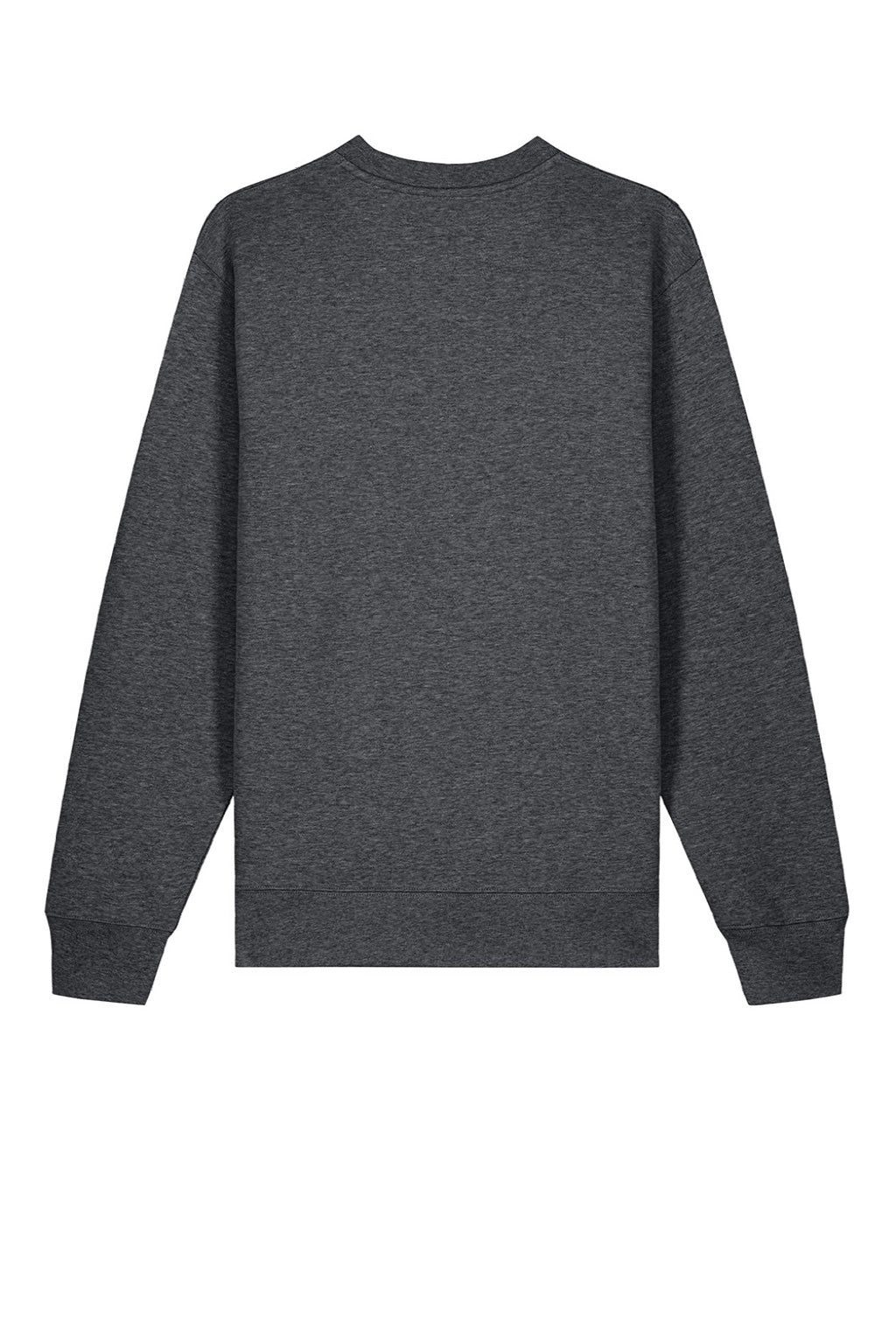 Stanley Stella SXU004 Mens Changer 2.0 Crewneck Sweatshirt Heather Dark Grey Flat Back