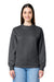 Stanley Stella SXU004 Mens Changer 2.0 Crewneck Sweatshirt Heather Dark Grey Model Front