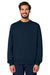 Stanley Stella SXU004 Mens Changer 2.0 Crewneck Sweatshirt French Navy Blue Model Front