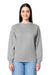 Stanley Stella SXU004 Mens Changer 2.0 Crewneck Sweatshirt Heather Grey Model Front