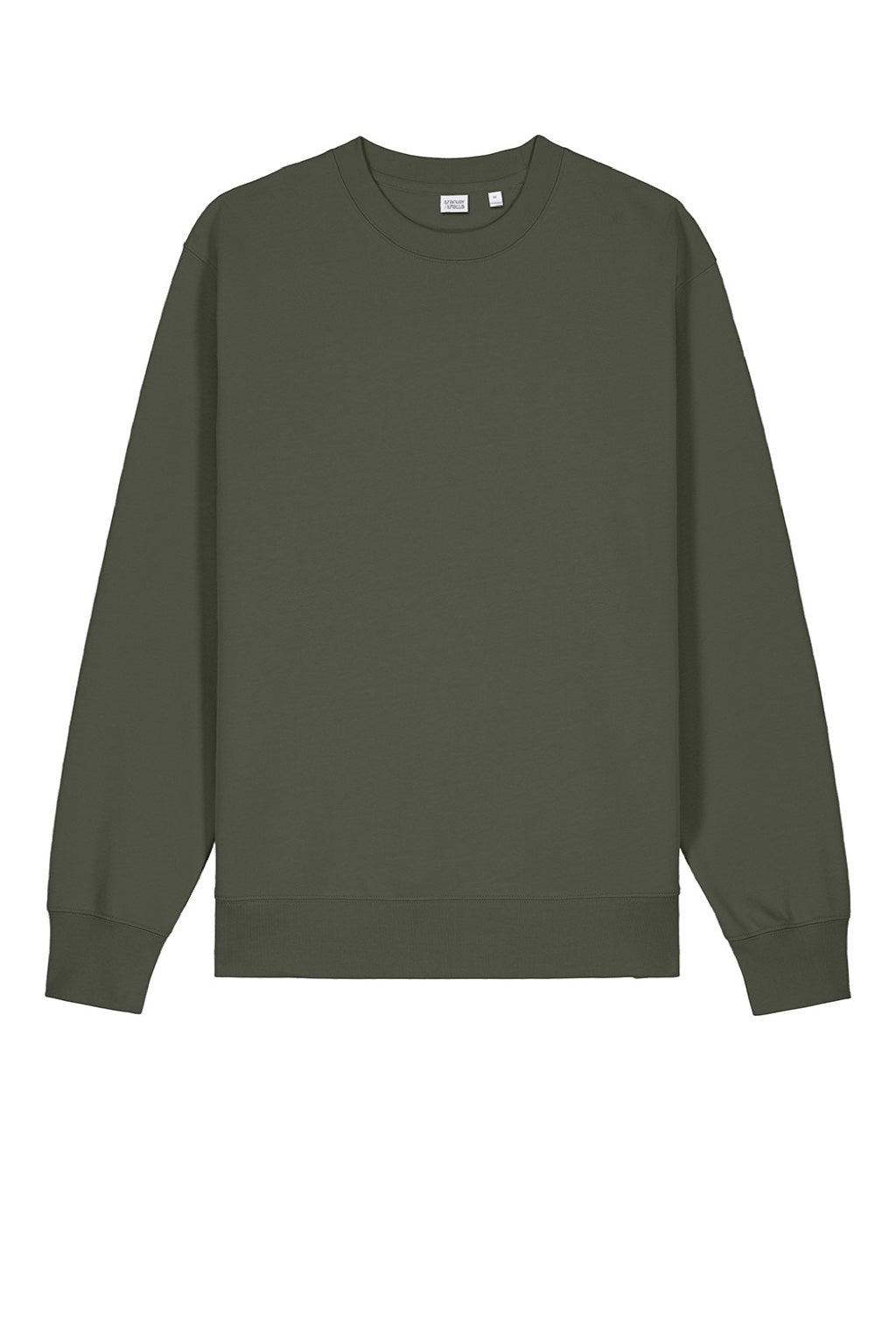 Stanley Stella SXU004 Mens Changer 2.0 Crewneck Sweatshirt Khaki Green Flat Front