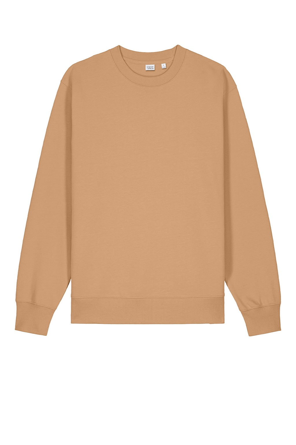 Stanley Stella SXU004 Mens Changer 2.0 Crewneck Sweatshirt Latte Brown Flat Front