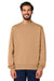 Stanley Stella SXU004 Mens Changer 2.0 Crewneck Sweatshirt Latte Brown Model Front