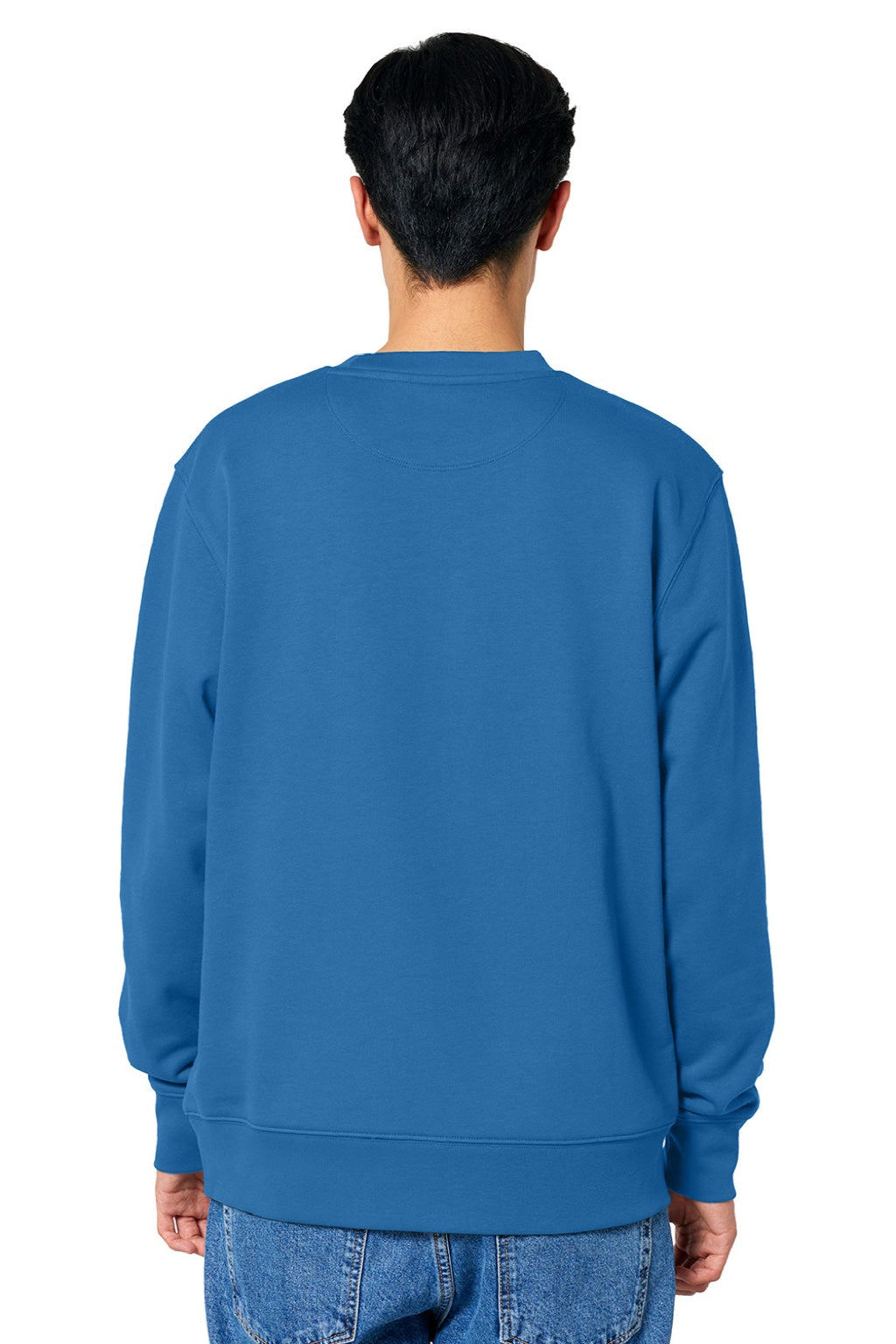 Stanley Stella SXU004 Mens Changer 2.0 Crewneck Sweatshirt Mindful Blue Model Back