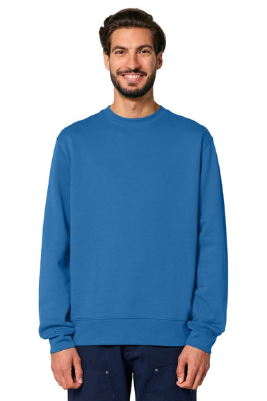 Stanley Stella SXU004 Mens Changer 2.0 Crewneck Sweatshirt Mindful Blue Model Front