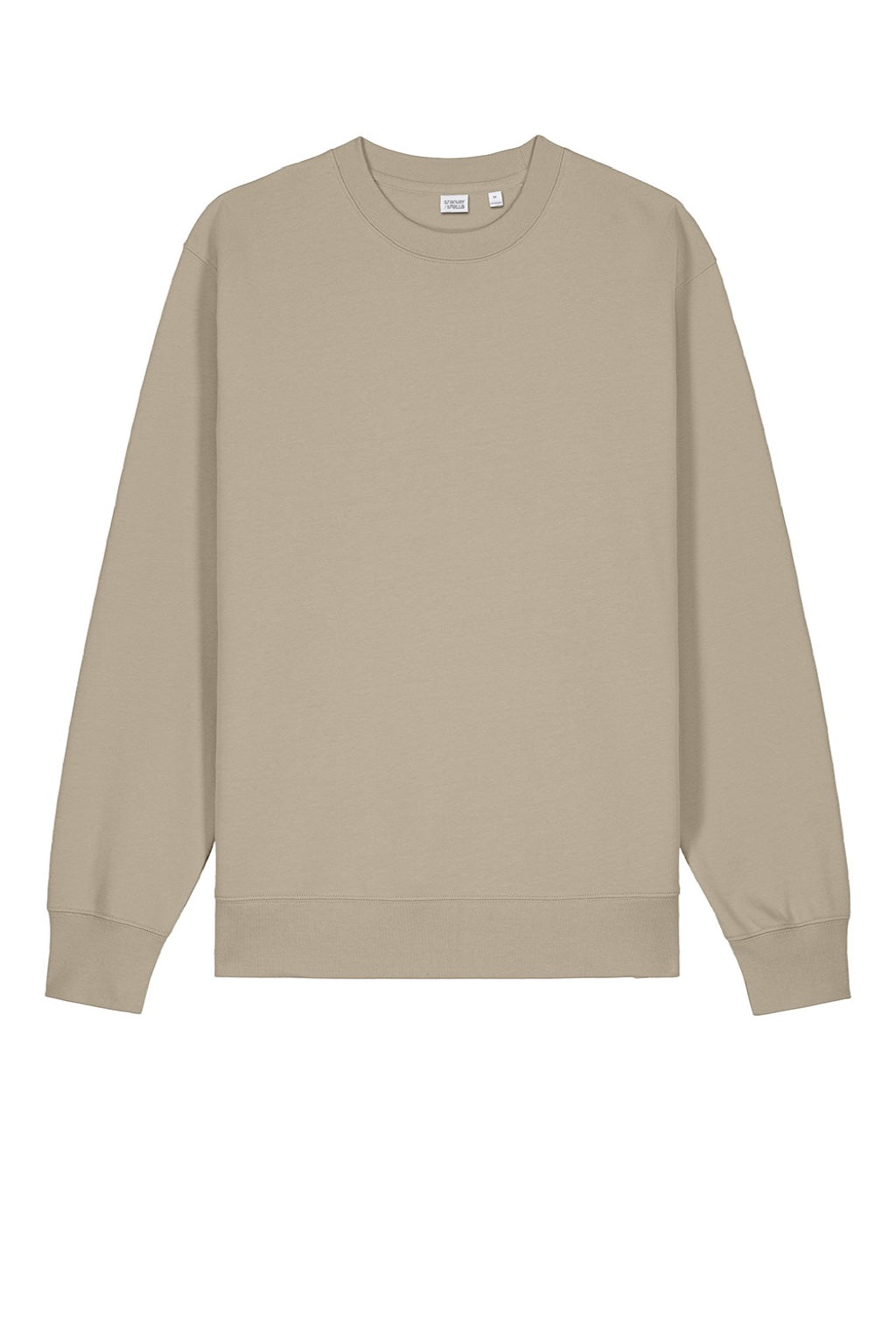 Stanley Stella SXU004 Mens Changer 2.0 Crewneck Sweatshirt Stone Brown Flat Front