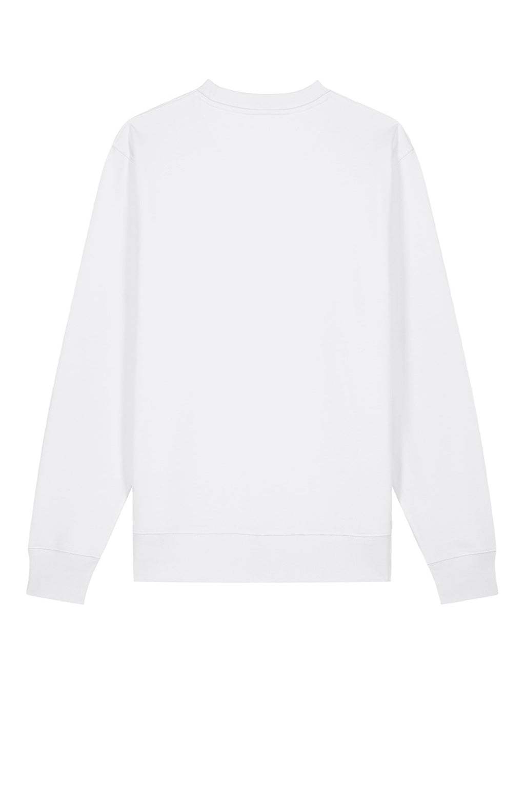 Stanley Stella SXU004 Mens Changer 2.0 Crewneck Sweatshirt White Flat Back