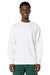 Stanley Stella SXU004 Mens Changer 2.0 Crewneck Sweatshirt White Model Front