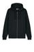 Stanley Stella SXU005 Mens Cultivator 2.0 Full Zip Hooded Sweatshirt Hoodie w/ Pockets Black Flat Front
