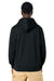 Stanley Stella SXU005 Mens Cultivator 2.0 Full Zip Hooded Sweatshirt Hoodie w/ Pockets Black Model Back
