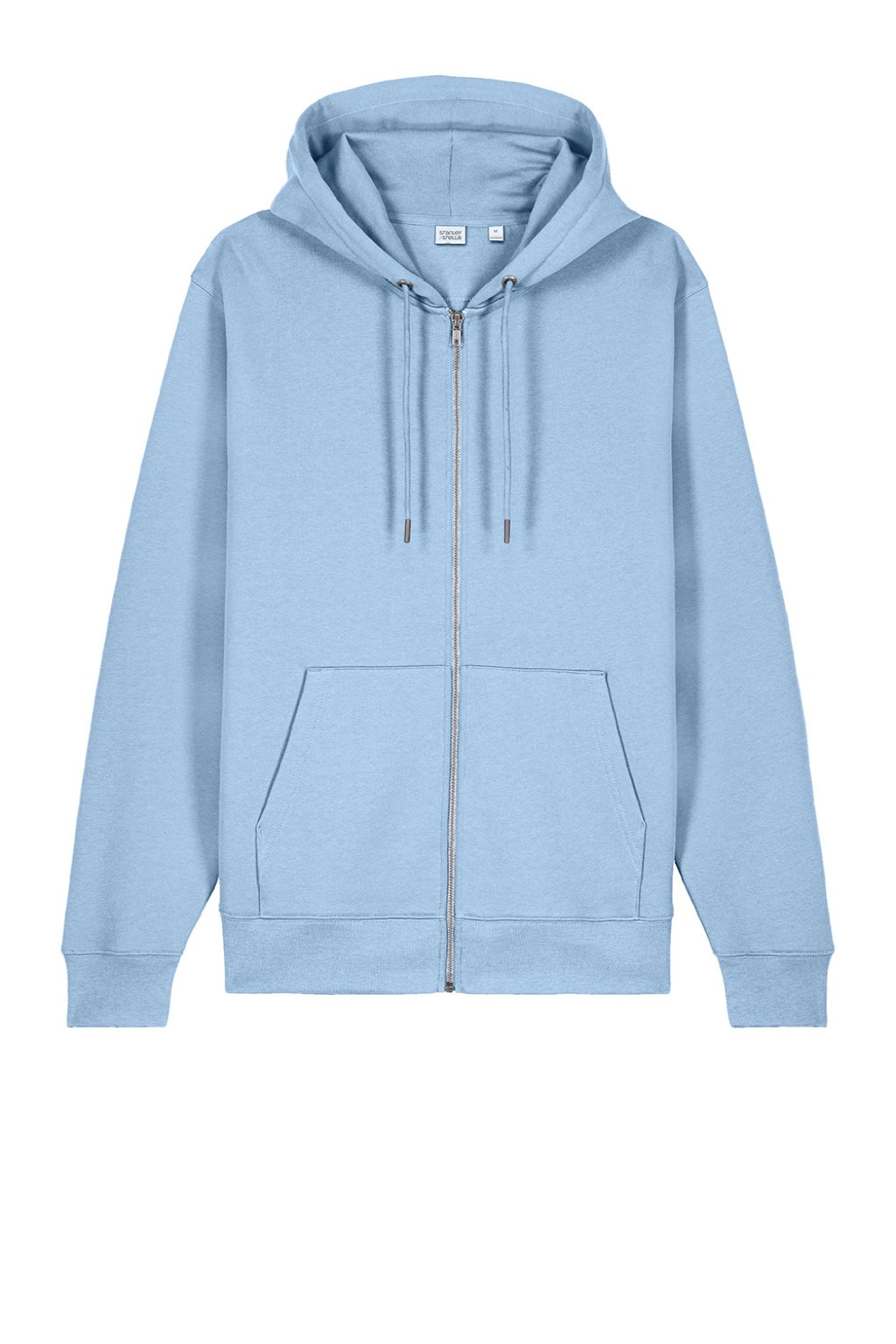 Stanley Stella SXU005 Mens Cultivator 2.0 Full Zip Hooded Sweatshirt Hoodie w/ Pockets Soul Blue Flat Front