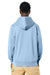 Stanley Stella SXU005 Mens Cultivator 2.0 Full Zip Hooded Sweatshirt Hoodie w/ Pockets Soul Blue Model Back