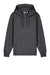Stanley Stella SXU005 Mens Cultivator 2.0 Full Zip Hooded Sweatshirt Hoodie w/ Pockets Heather Dark Grey Flat Front