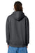 Stanley Stella SXU005 Mens Cultivator 2.0 Full Zip Hooded Sweatshirt Hoodie w/ Pockets Heather Dark Grey Model Back
