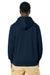 Stanley Stella SXU005 Mens Cultivator 2.0 Full Zip Hooded Sweatshirt Hoodie w/ Pockets French Navy Blue Model Back