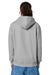 Stanley Stella SXU005 Mens Cultivator 2.0 Full Zip Hooded Sweatshirt Hoodie w/ Pockets Heather Grey Model Back