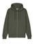 Stanley Stella SXU005 Mens Cultivator 2.0 Full Zip Hooded Sweatshirt Hoodie w/ Pockets Khaki Green Flat Front