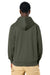 Stanley Stella SXU005 Mens Cultivator 2.0 Full Zip Hooded Sweatshirt Hoodie w/ Pockets Khaki Green Model Back