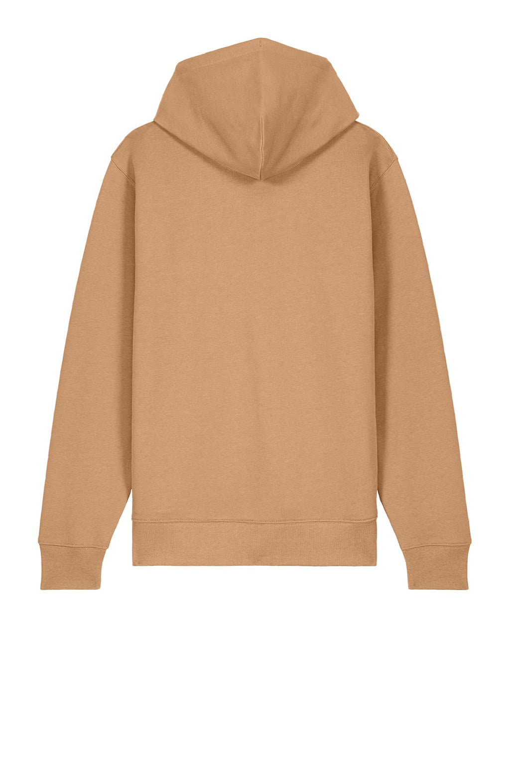 Stanley Stella SXU005 Mens Cultivator 2.0 Full Zip Hooded Sweatshirt Hoodie w/ Pockets Latte Brown Flat Back