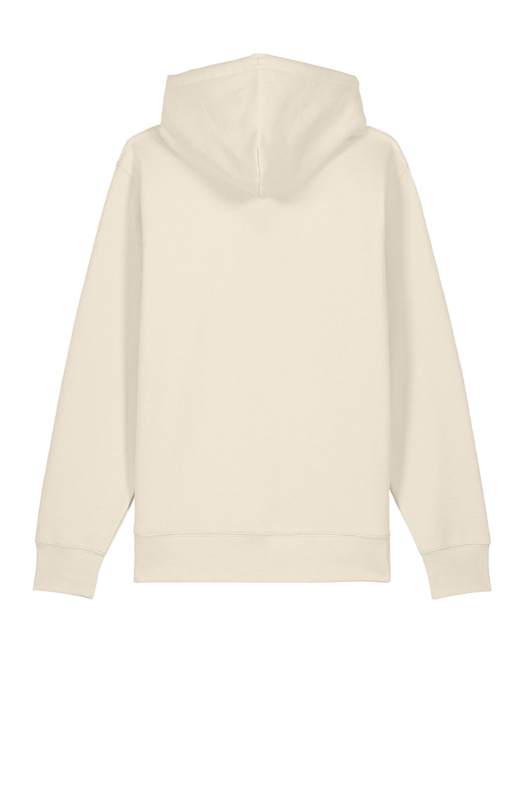 Stanley Stella SXU005 Mens Cultivator 2.0 Full Zip Hooded Sweatshirt Hoodie w/ Pockets Natural Raw Flat Back