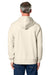 Stanley Stella SXU005 Mens Cultivator 2.0 Full Zip Hooded Sweatshirt Hoodie w/ Pockets Natural Raw Model Back