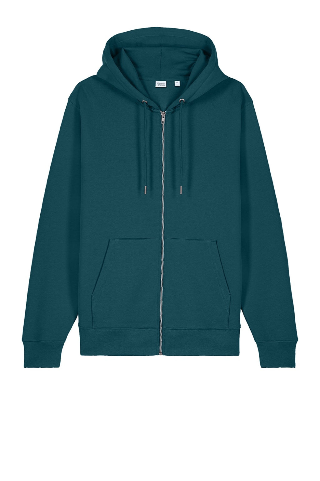 Stanley Stella SXU005 Mens Cultivator 2.0 Full Zip Hooded Sweatshirt Hoodie w/ Pockets Stargazer Blue Flat Front