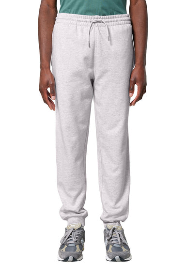 Stanley Stella SXU006 Mens Flyer Jogger Sweatpants w/ Pockets Heather Cool Grey Model Front