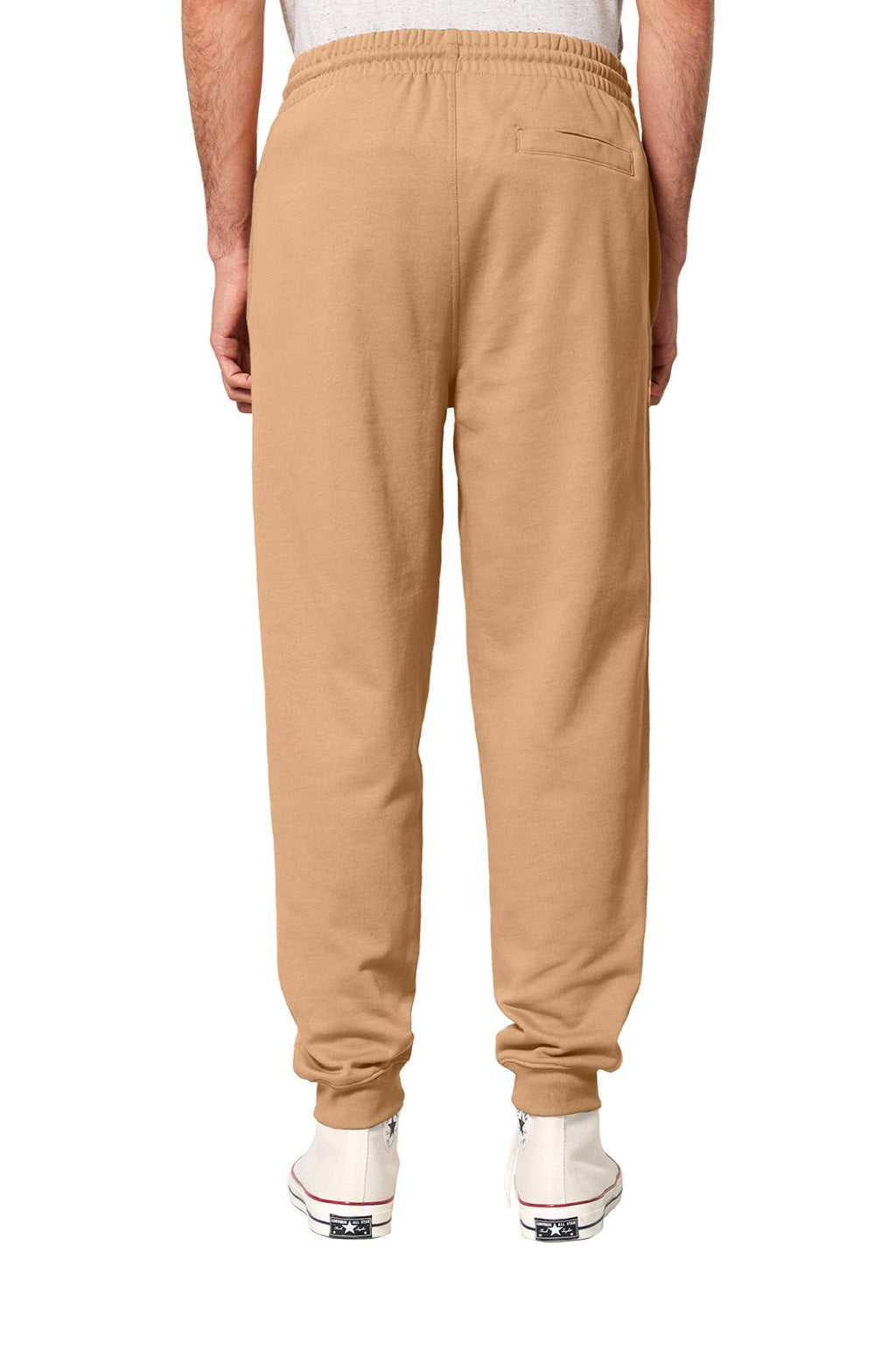Stanley Stella SXU006 Mens Flyer Jogger Sweatpants w/ Pockets Latte Brown Model Back