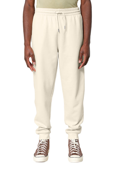 Stanley Stella SXU006 Mens Flyer Jogger Sweatpants w/ Pockets Natural Raw Model Front