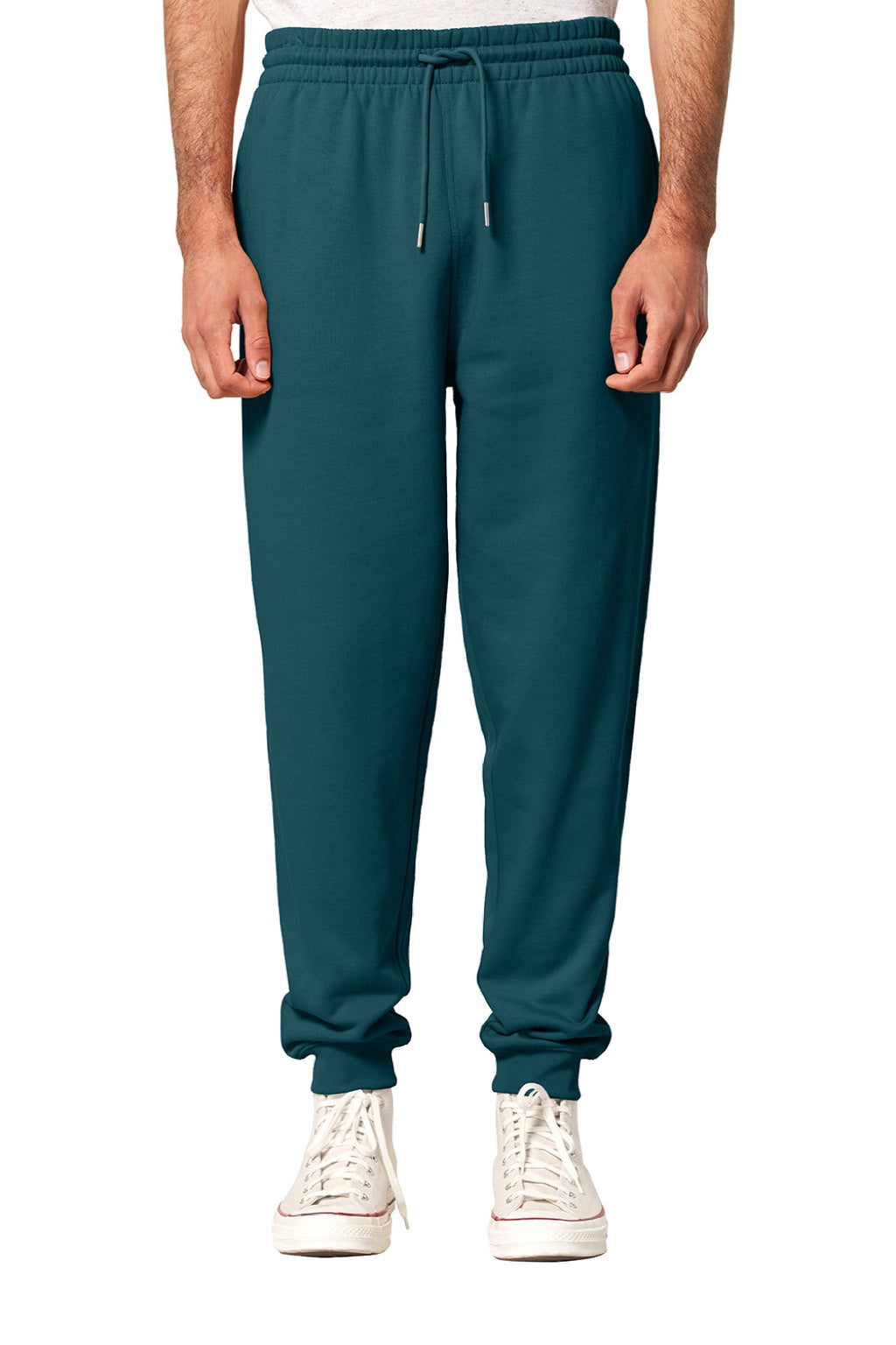 Stanley Stella SXU006 Mens Flyer Jogger Sweatpants w/ Pockets Stargazer Blue Model Front