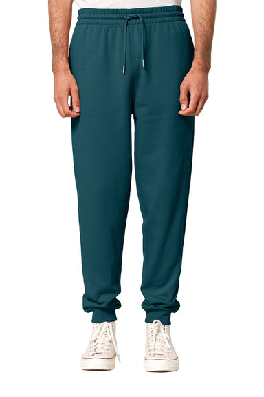Stanley Stella SXU006 Mens Flyer Jogger Sweatpants w/ Pockets Stargazer Blue Model Front