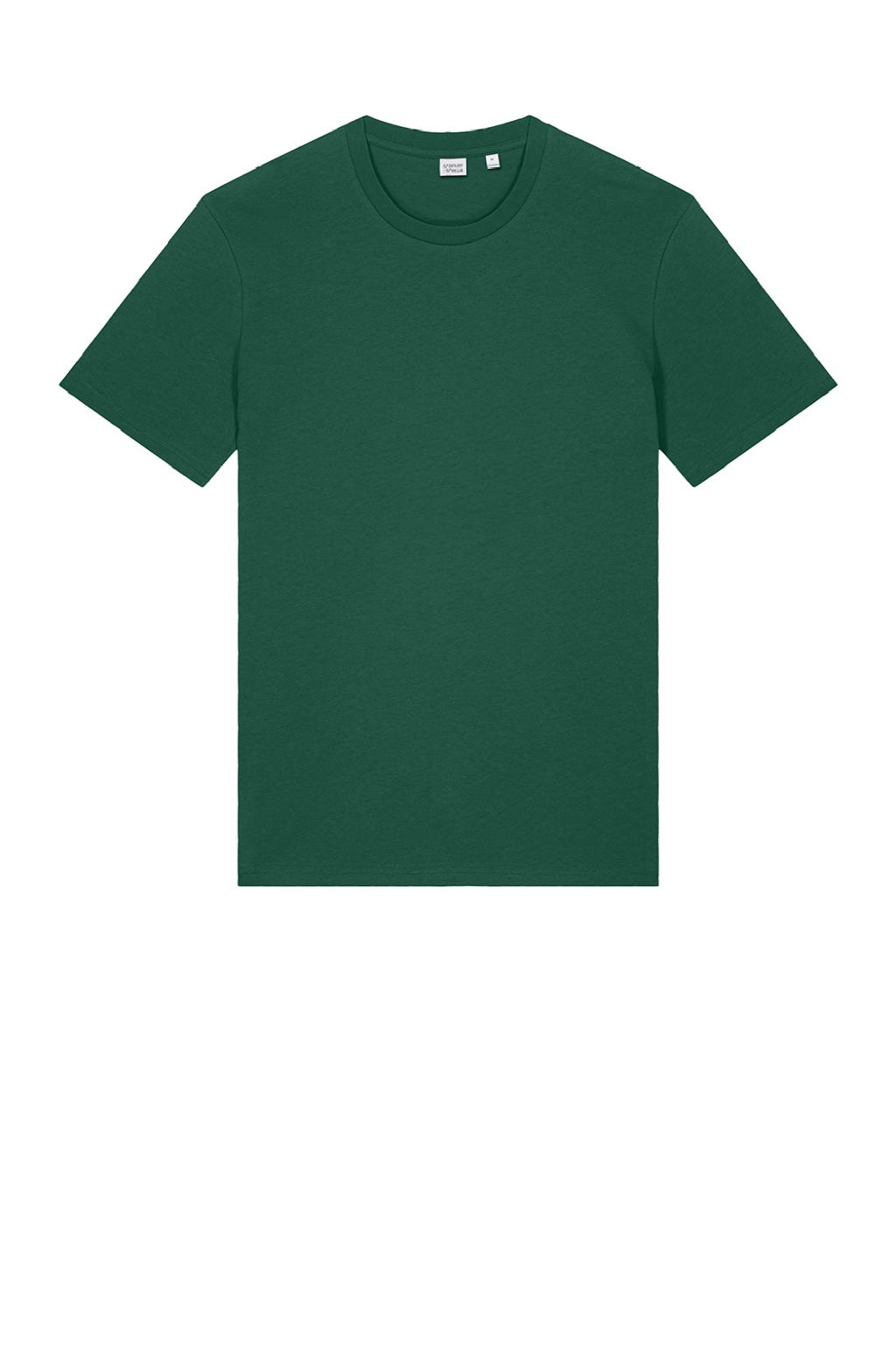 Stanley Stella SXU007 Mens Crafter Short Sleeve Crewneck T-Shirt Bottle Green Flat Front