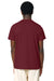 Stanley Stella SXU007 Mens Crafter Short Sleeve Crewneck T-Shirt Burgundy Model Back