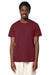 Stanley Stella SXU007 Mens Crafter Short Sleeve Crewneck T-Shirt Burgundy Model Front