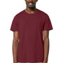 Stanley Stella Mens Crafter Short Sleeve Crewneck T-Shirt - Burgundy