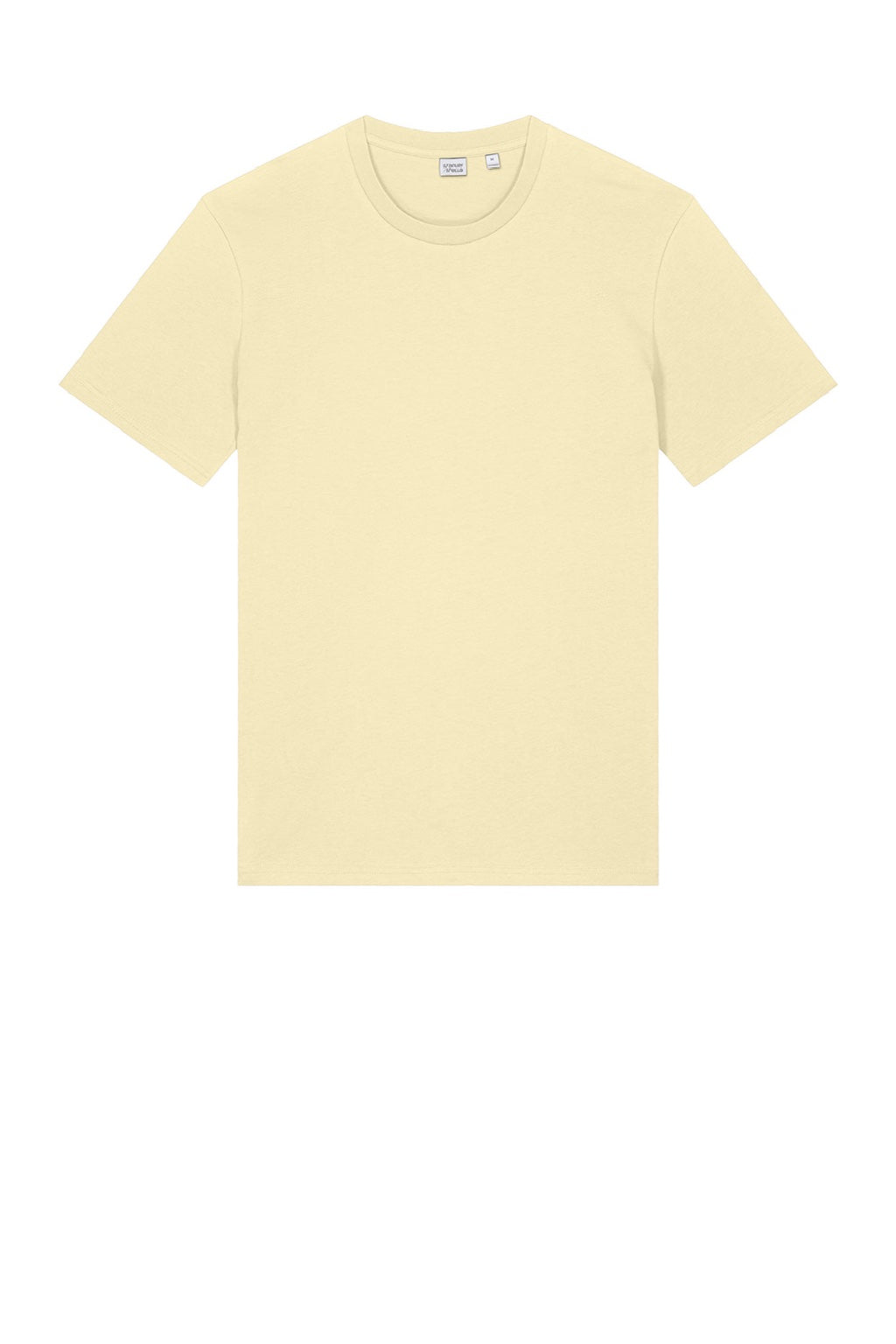 Stanley Stella SXU007 Mens Crafter Short Sleeve Crewneck T-Shirt Butter Yellow Flat Front
