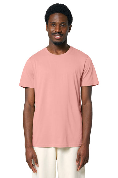 Stanley Stella SXU007 Mens Crafter Short Sleeve Crewneck T-Shirt Canyon Pink Model Front