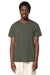 Stanley Stella SXU007 Mens Crafter Short Sleeve Crewneck T-Shirt Khaki Green Model Front