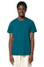 Stanley Stella SXU007 Mens Crafter Short Sleeve Crewneck T-Shirt Ocean Depth Blue Model Front