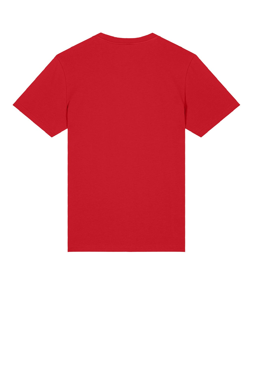 Stanley Stella SXU007 Mens Crafter Short Sleeve Crewneck T-Shirt Red Flat Back