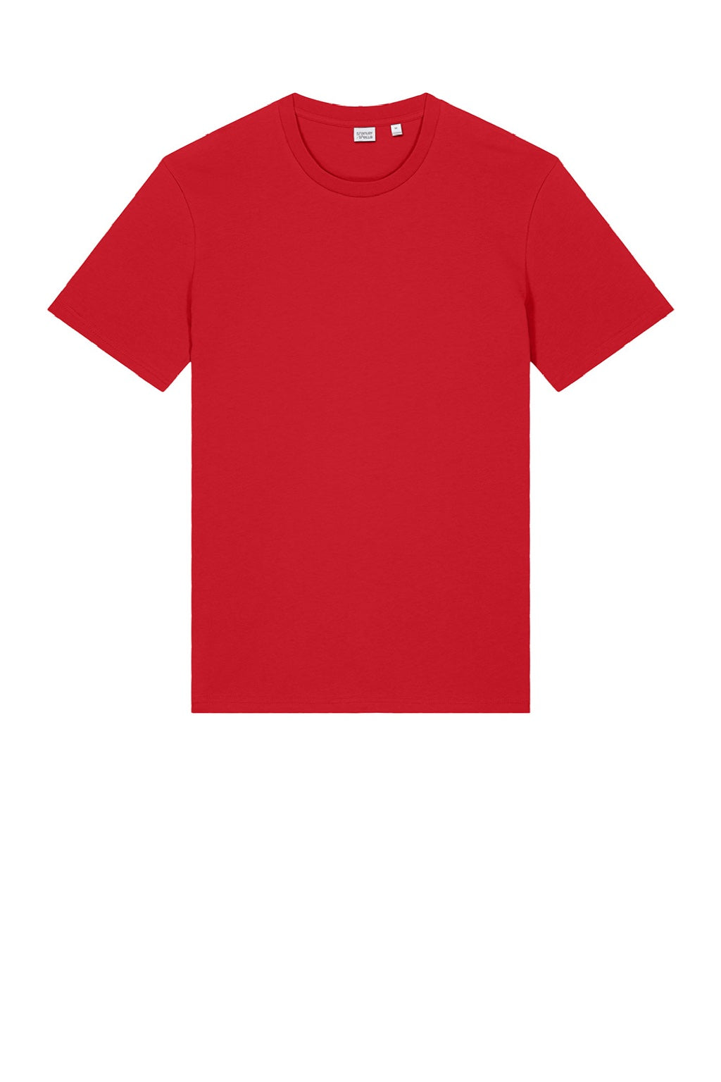 Stanley Stella SXU007 Mens Crafter Short Sleeve Crewneck T-Shirt Red Flat Front