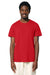 Stanley Stella SXU007 Mens Crafter Short Sleeve Crewneck T-Shirt Red Model Front