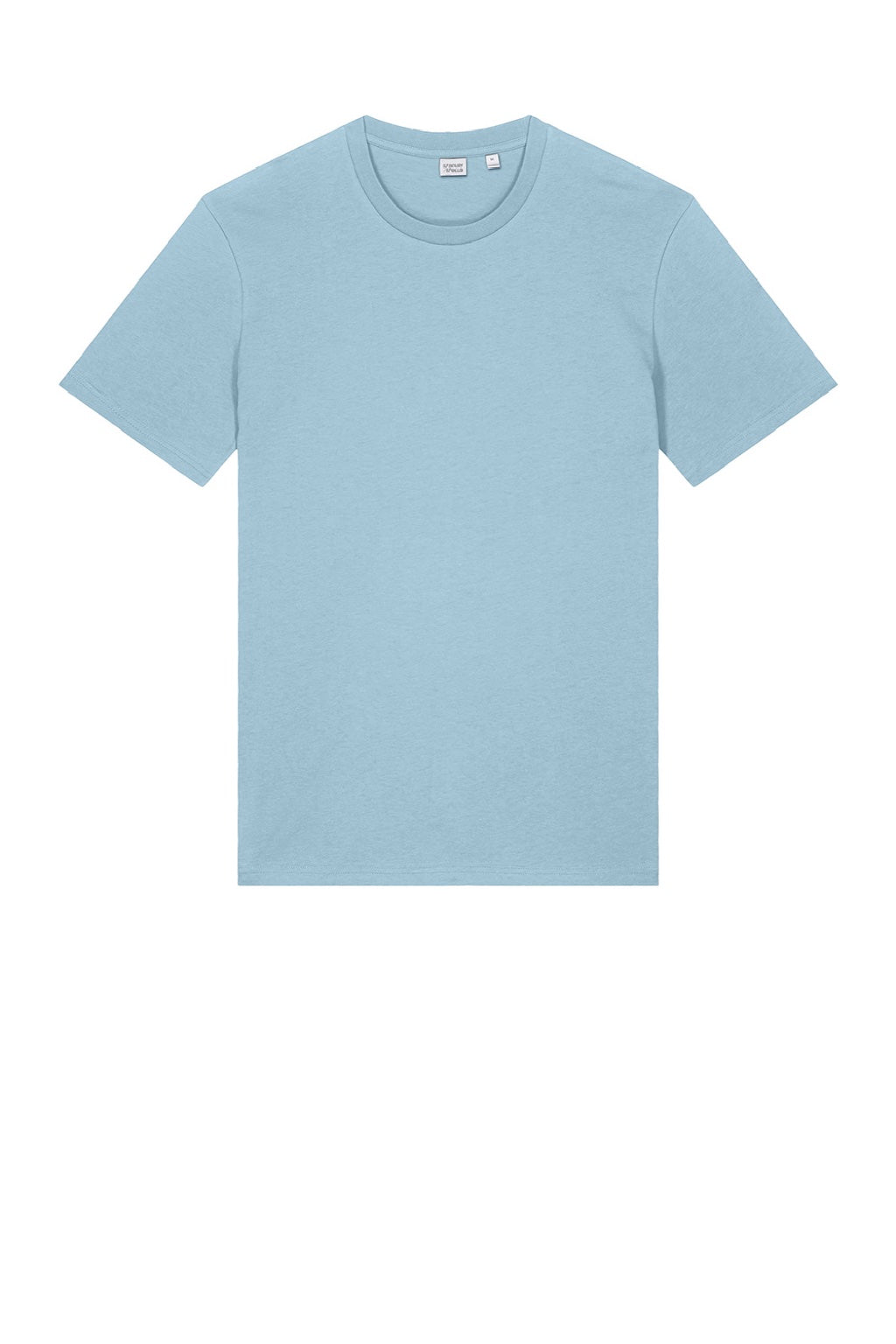 Stanley Stella SXU007 Mens Crafter Short Sleeve Crewneck T-Shirt Sky Blue Flat Front