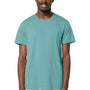 Stanley Stella Mens Crafter Short Sleeve Crewneck T-Shirt - Monstera Teal Blue