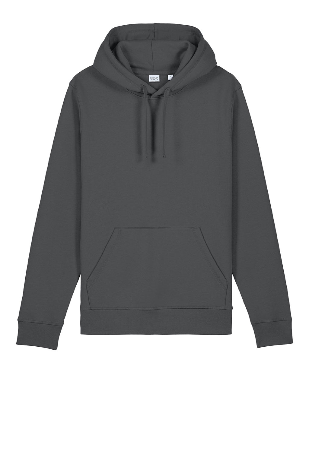Stanley Stella SXU009 Mens Drummer 2.0 Hooded Sweatshirt Hoodie w/ Pouch Pocket Anthracite Grey Flat Front